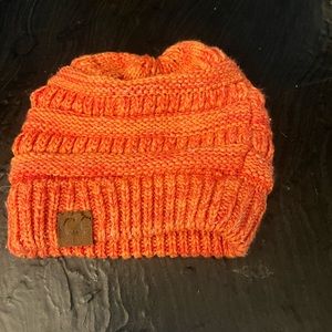 orange C.C. Beanie